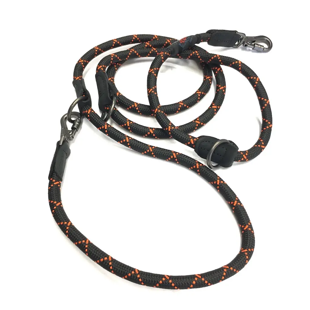 Long Paws Rope Training Leash - Black 3.webp